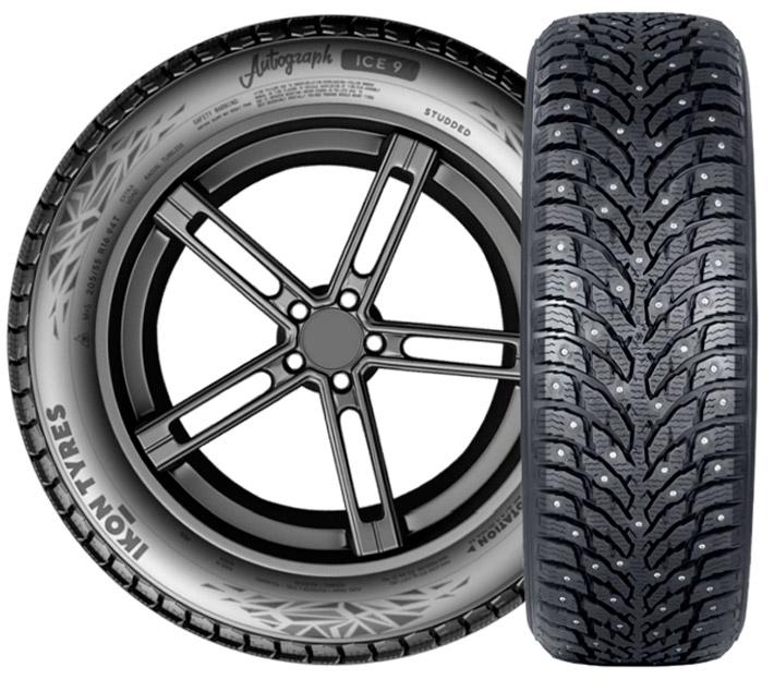 картинка Ikon Tyres 195/55 R16 Autograph Ice 9 87T Шипы- Шины зимние от нашего магазина